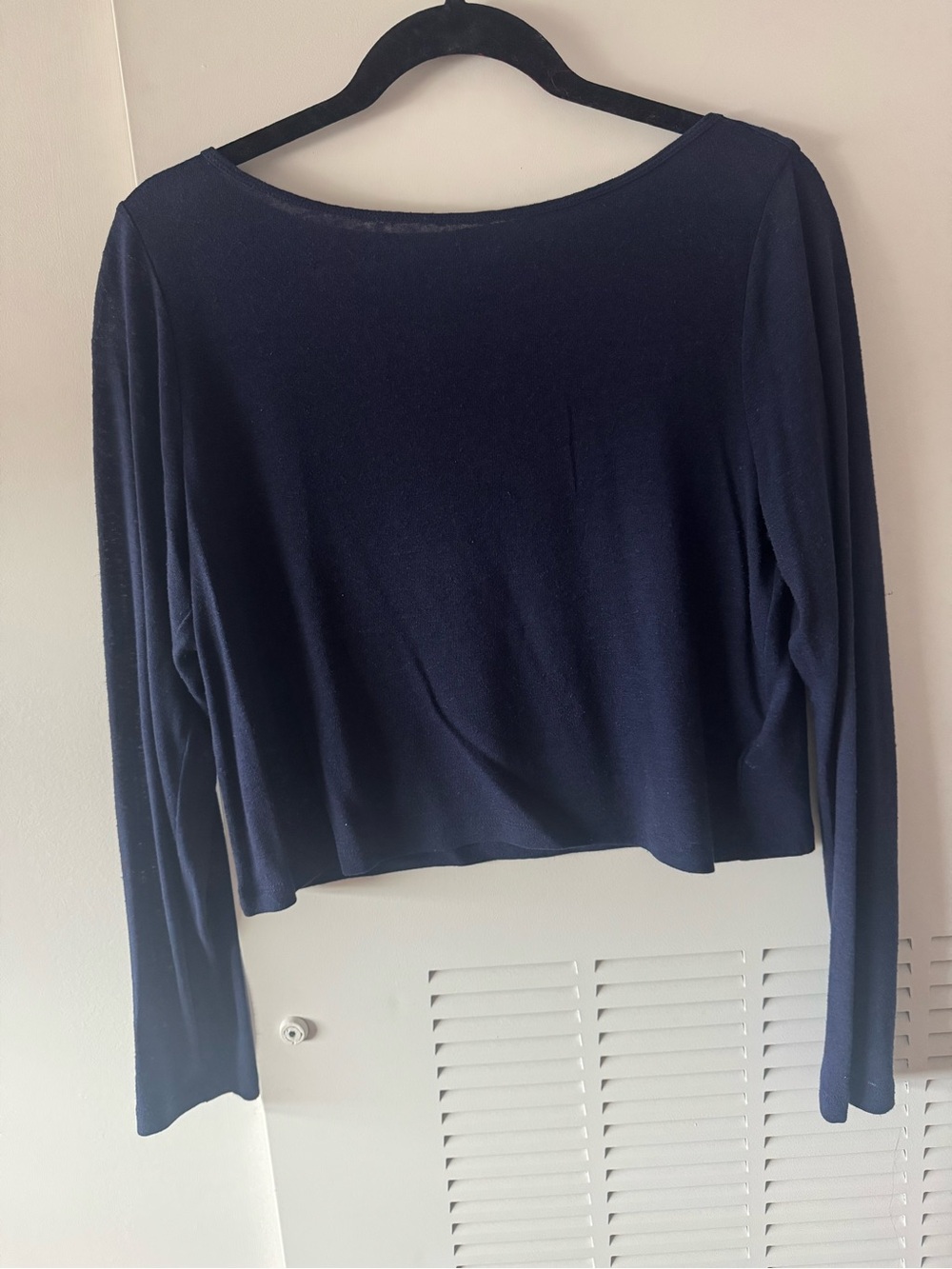 GAP Navy Long-Sleeve Boatneck Tee